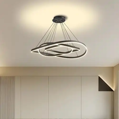 箭牌照明吊灯客厅灯现代简约2023年新款极简大气大厅主灯圆环灯具大全