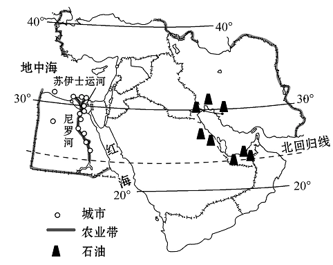 阿拉伯半岛上没有河流的原因是()a.没有山脉分布,不易发育河流b.