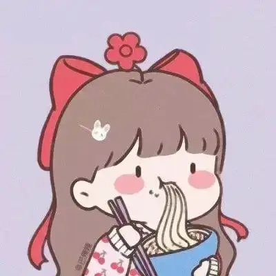 动漫吃货专属头像女,高清超可爱张嘴吃东西动漫头像女生图片