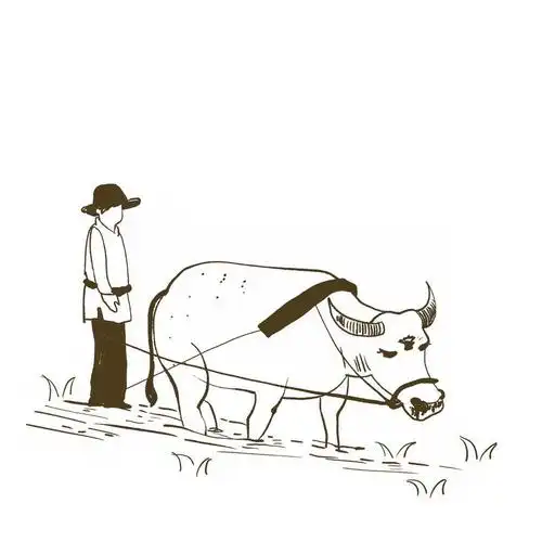 耕田手绘插画风格3351537免抠图片素材材质贴图ui设计表情包简笔画