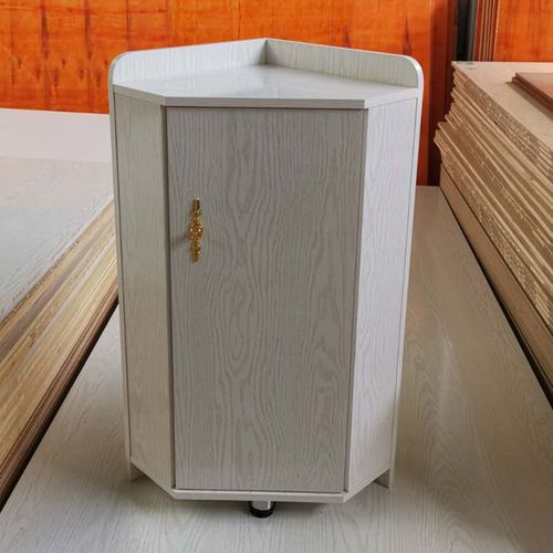 五角柜角柜墙角柜三角柜实木储物柜墙角边柜客厅五角带门柜定制