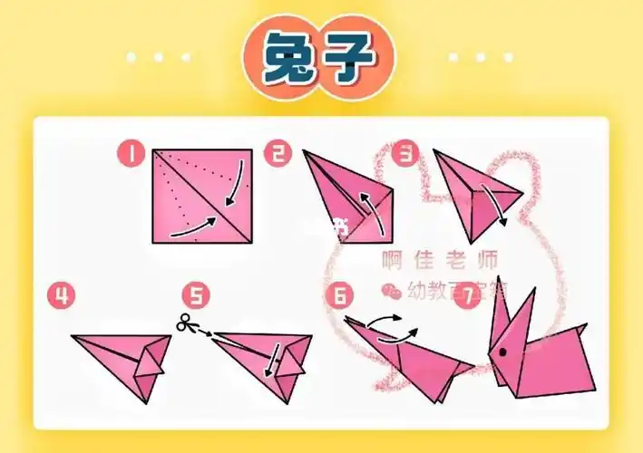 幼儿手工折纸步骤图7869