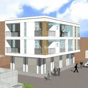 新品三层带商铺自建房屋带计图纸三层带门面m别设墅店面住宅施工