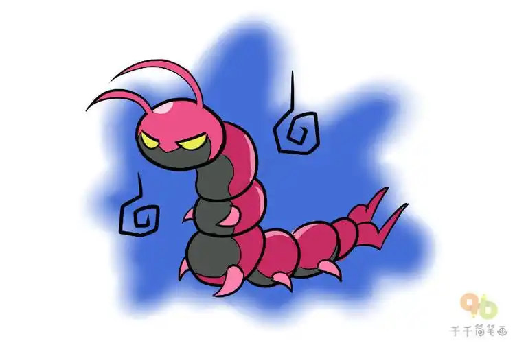 儿童简单画 蜈蚣简笔画步骤图儿童简单画 萤火虫简笔画步骤图儿童简单