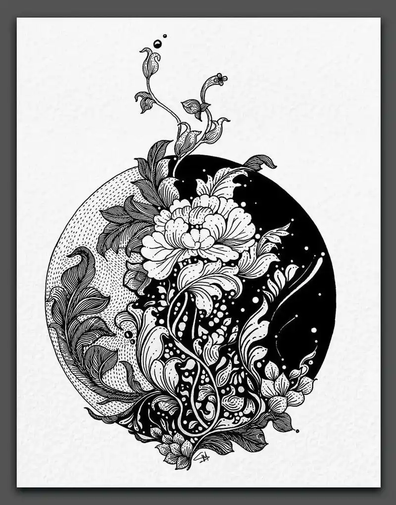 创意儿童画|超赞的黑白装饰画,感受线条的魅力!