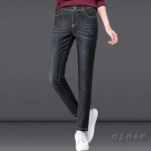 哥弟女裤牛仔裤专柜正品女装2020秋冬新款休闲小脚裤弹力长裤子