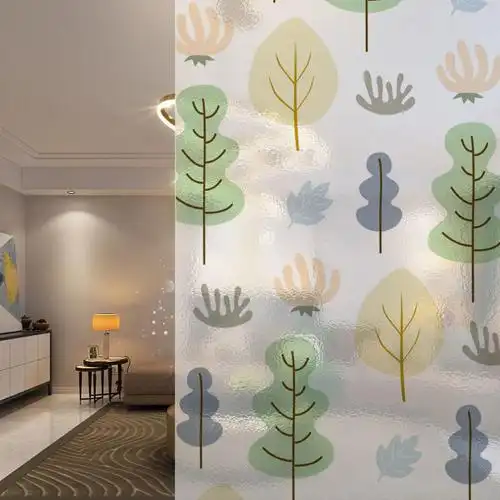 智宙玻璃贴纸门窗厨房卫生间无胶防窥膜玻璃纸窗户贴膜透光不透人窗膜