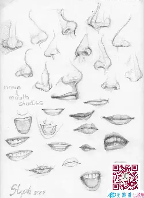 动漫人物鼻子怎么画动漫人物角色表情怎么画动漫人物五官的绘制方法和