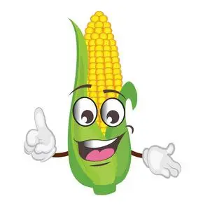 可爱的矢量卡通玉米图片