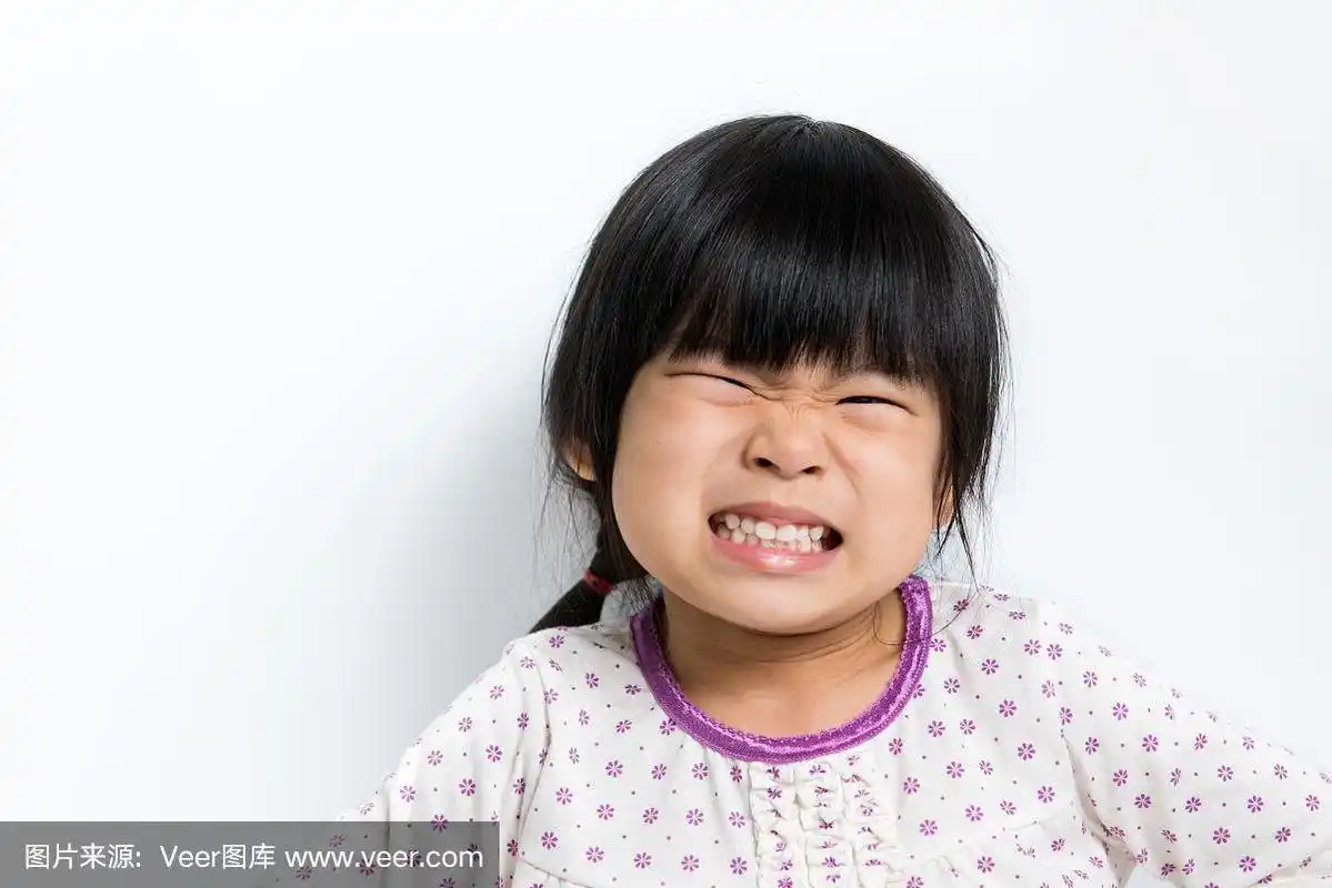 儿童,小的,亚洲,做鬼脸,学龄前