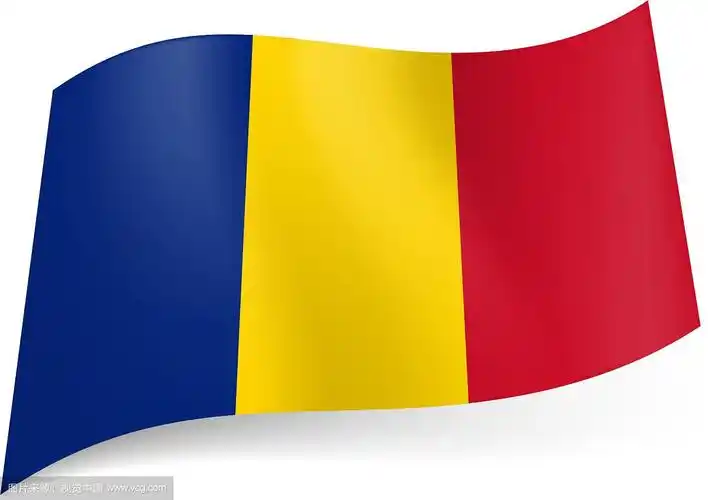 乍得国旗蓝,黄,红三色