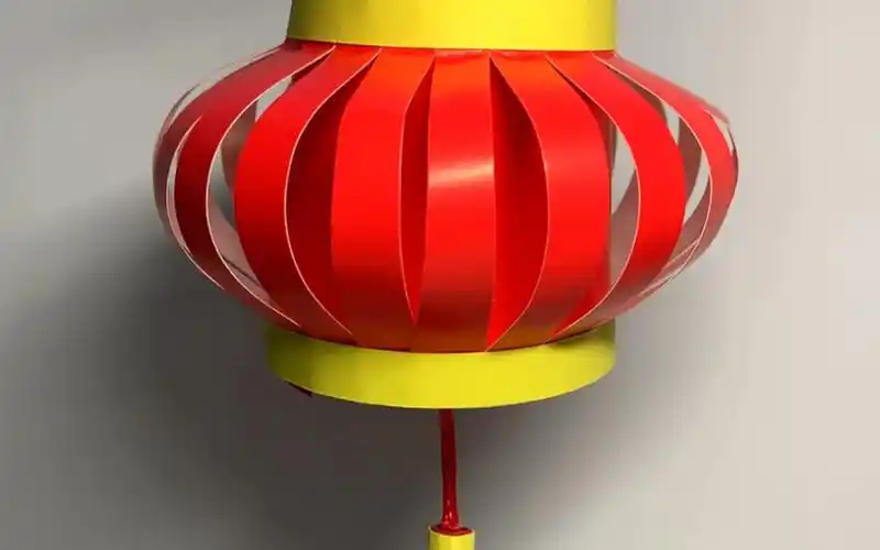 红纸杯不要扔,给孩子制作～喜庆的红灯笼.