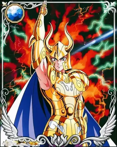 圣斗士星矢黄金圣斗士摩羯座山羊座修罗在游戏galaxycardbattle