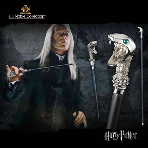 美国noble代购华纳正版哈利波特周边卢修斯马尔福蛇头魔杖蛇杖