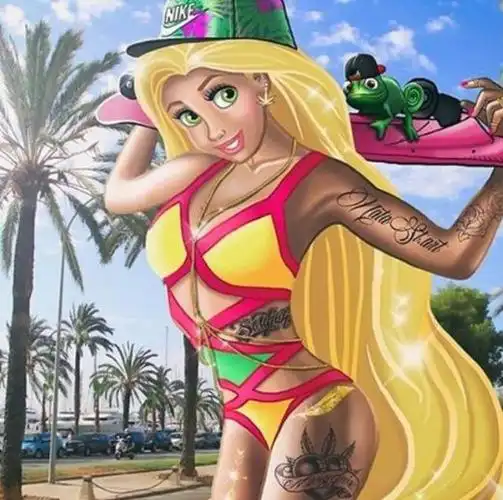 当迪士尼公主变为运动健儿时她俩都选择了篮球十分的帅气