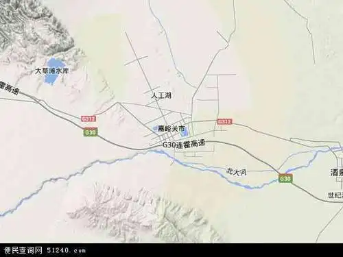 嘉峪关市地形图 - 嘉峪关市地形图高清版 - 2020年嘉峪关市地形图