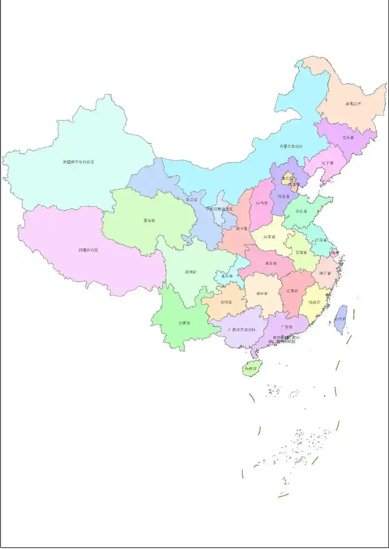 上热门中国轮廓各省