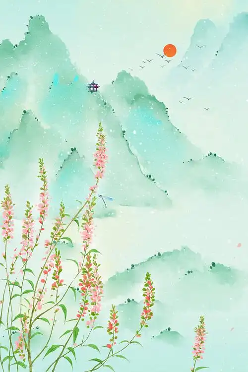 江南春天水墨画