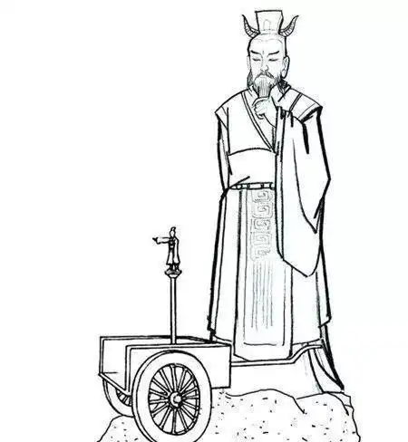 黄帝驾龙儿童简笔画