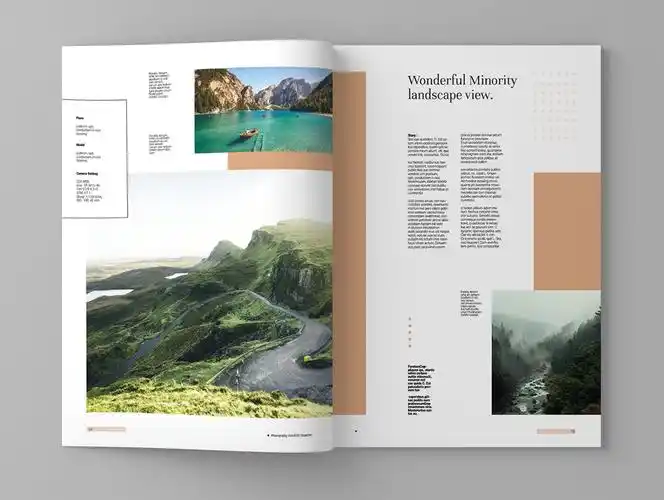 人物/旅游摄影作品集杂志设计indd模板 portofolio – magazine