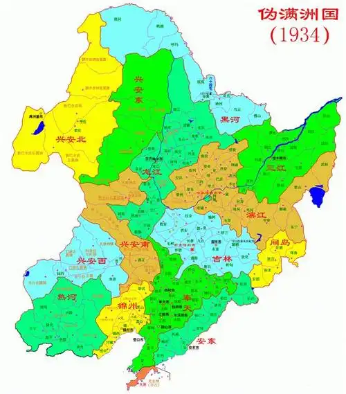 满洲国地图