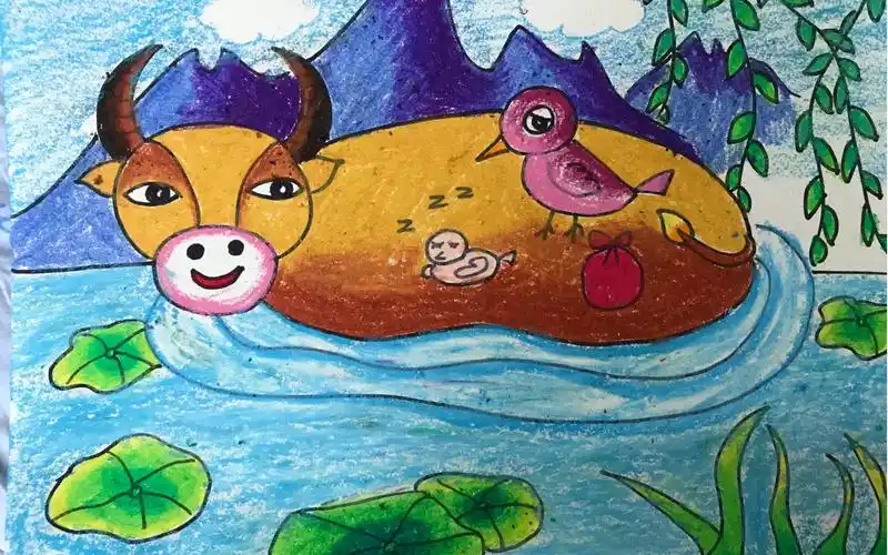 第11课 简笔画下 水牛2