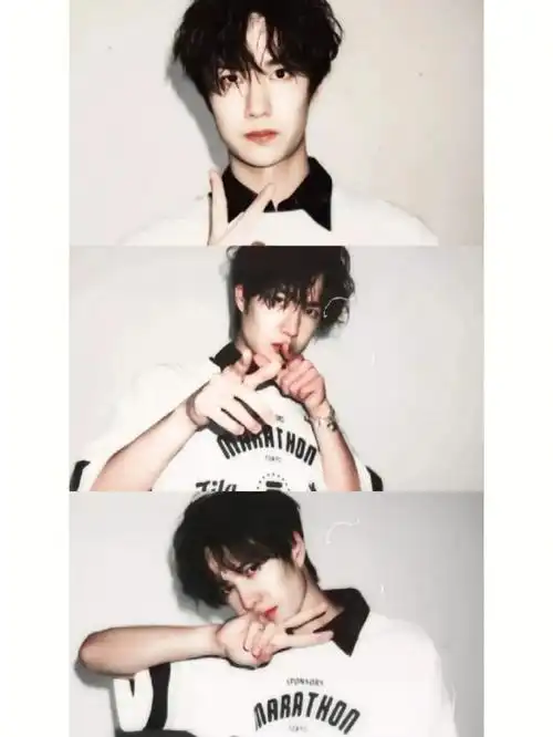 昨天刚刚入坑,就做了三张三屏壁纸,他真的好帅#王一博  #壁纸