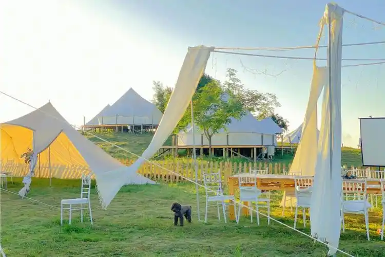 玉环知野之也国内首家海岛野奢露营帐篷