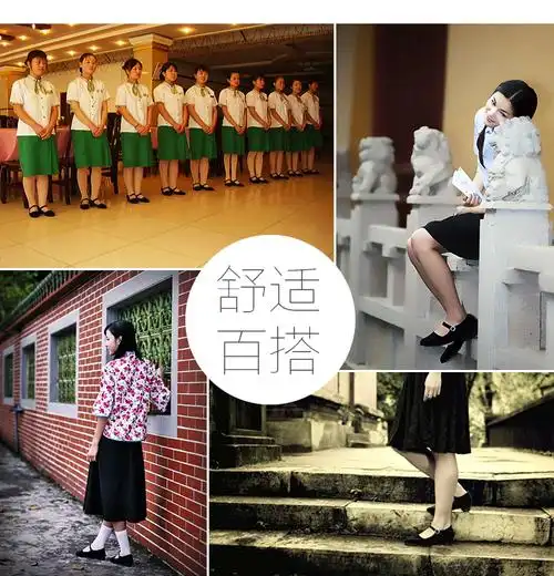 老北京布鞋女鞋平跟单鞋黑色礼仪布鞋软底酒店工作鞋广场跳舞鞋