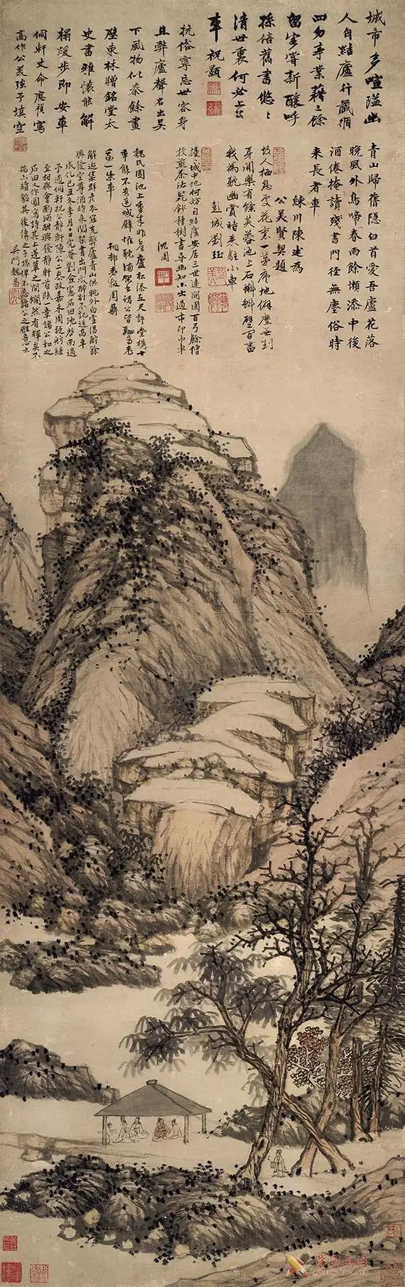 沈周作品欣赏魏园雅集图高清图片