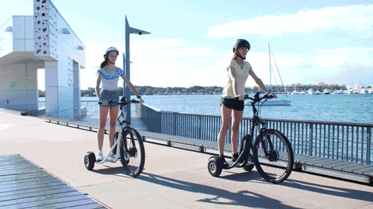 将平衡车,自行车二合一,玩漂移更安全