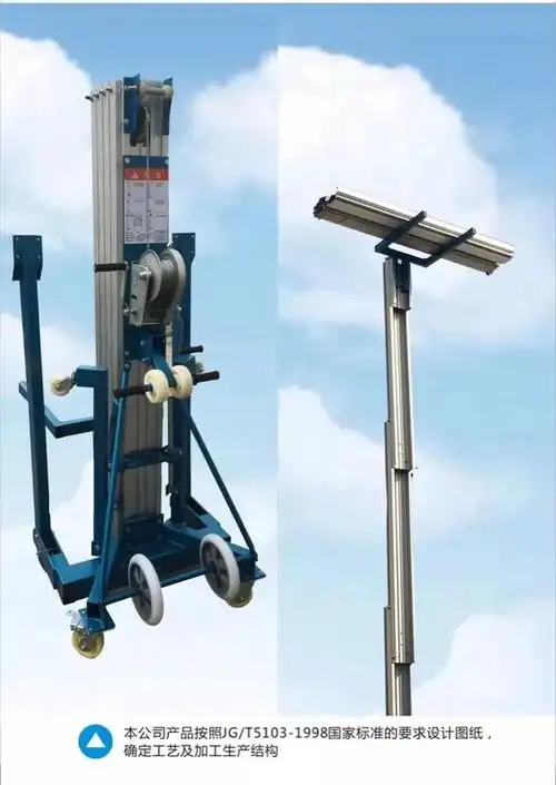 批发体积小手摇铝合金升降机