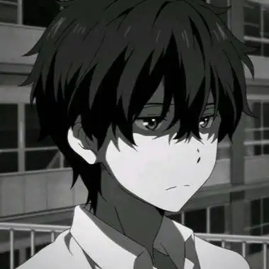 灰色颓废伤感的男生个性头像