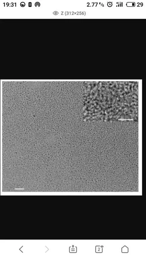 透射电镜图碳点空心