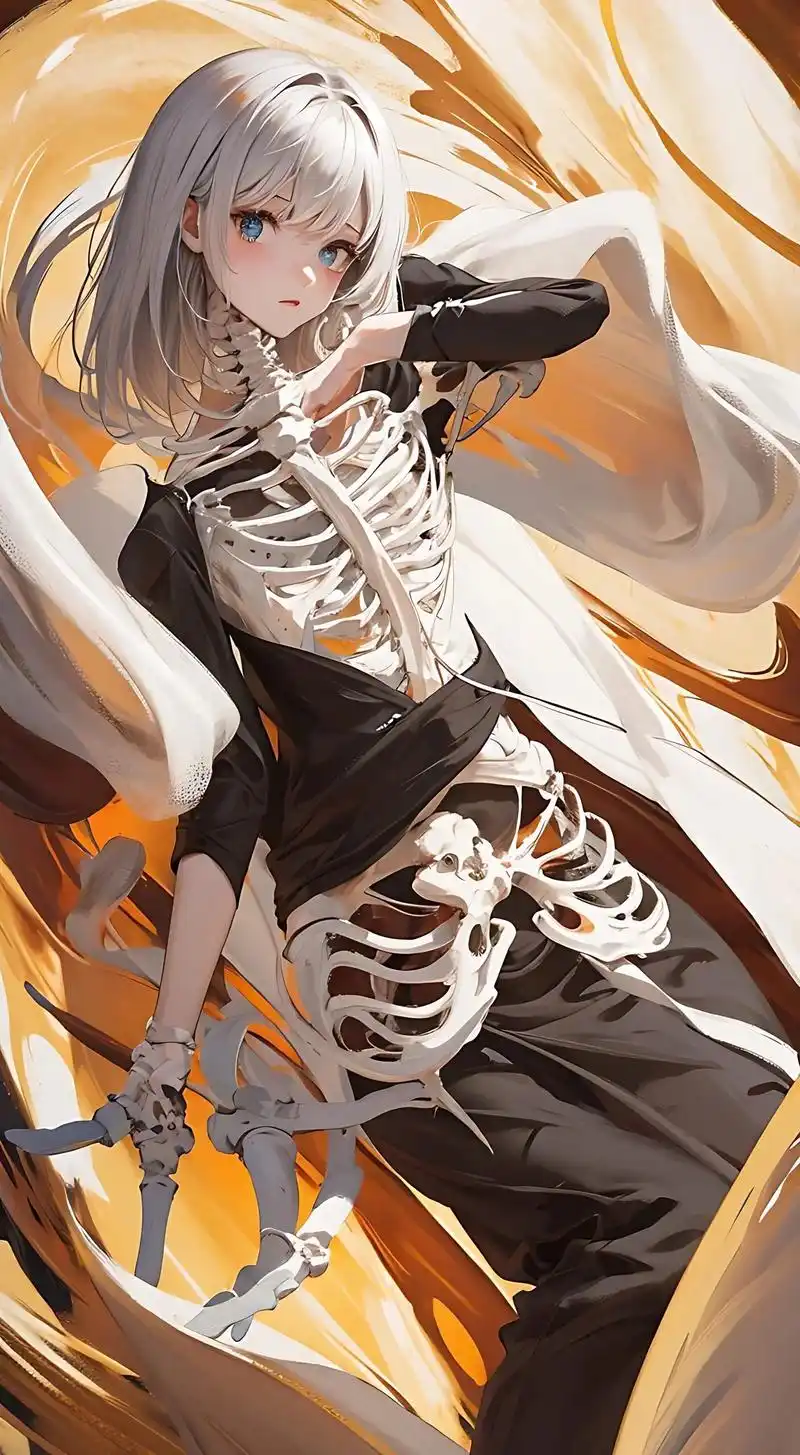 再来一波,暗黑风格骷髅女孩#骷髅女孩 #暗黑风格 #二次元  - 抖音