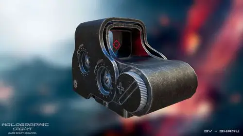 全息瞄准镜_3d模型设计_直线网