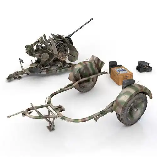 2cm flak 38 高射炮 3d