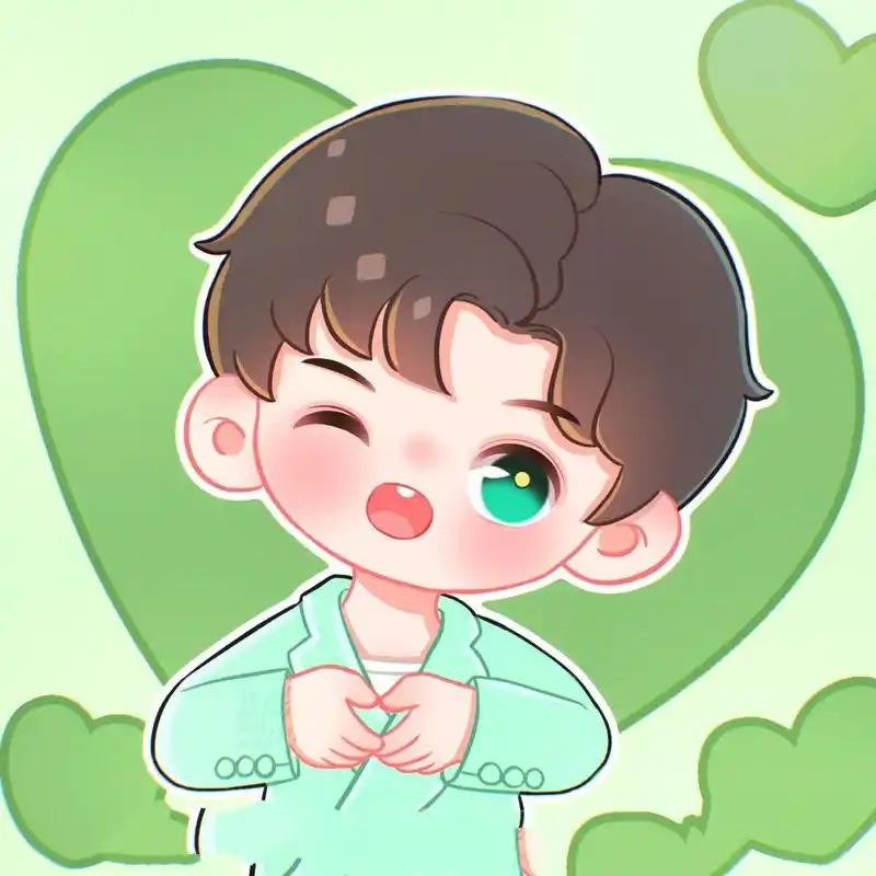 q版可爱男生头像98 是快乐的摸鱼图 都是画的成毅呀 本来想着画个四