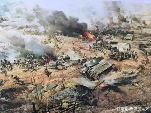 抗美援朝战争中的史诗性画《清川江畔围歼战》