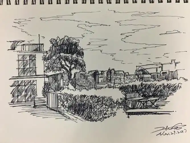 厦门和鼓浪屿的风景建筑速写