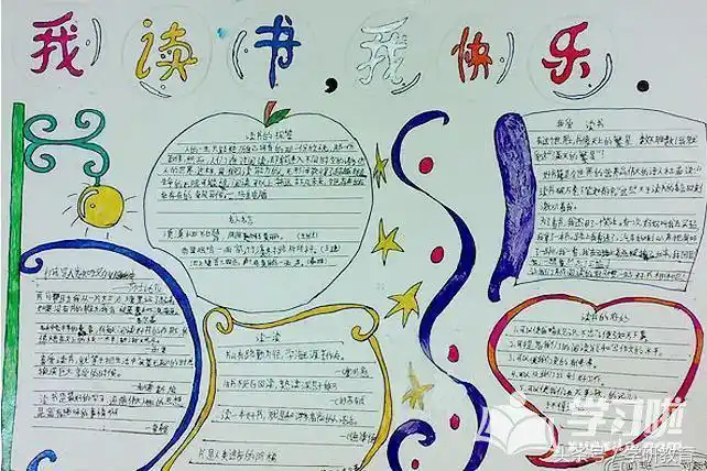 选登小学生读书计划手抄报读书心得手抄报简单又漂亮a4纸教程读书心得