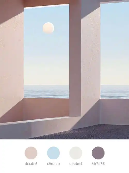 莫兰迪配色梦幻简约高级优雅配色方案