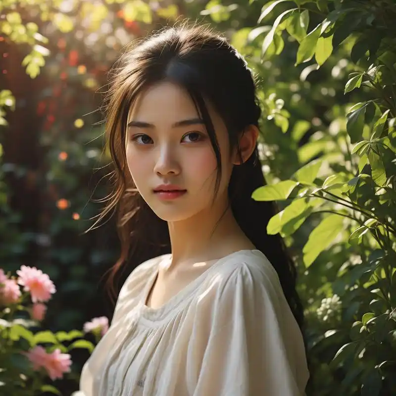 92 12岁女生的甜美真人头像