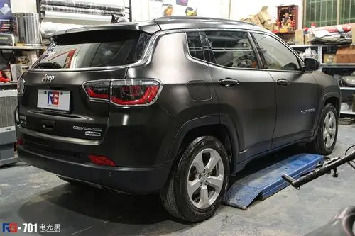 jeep指南者车身改色电光黑 rg瑞集改色膜广州总店出品