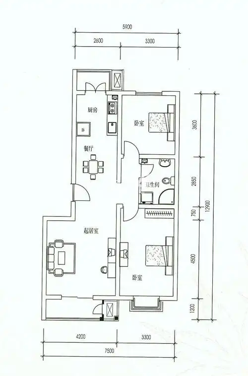 户型图_天津水墨兰庭_天津新房网_365淘房
