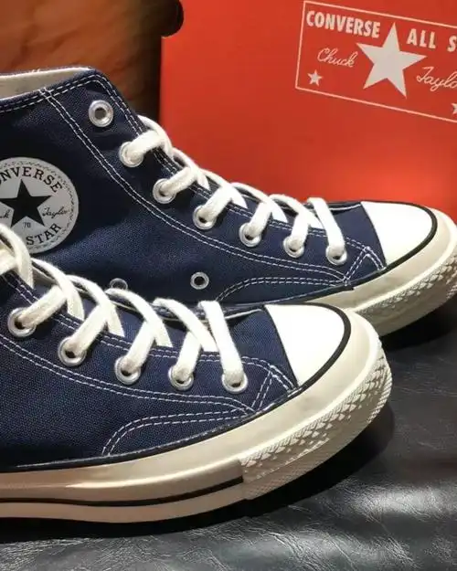 converse匡威1970s新款暗夜夜色藏蓝蓝色高帮运动帆布鞋