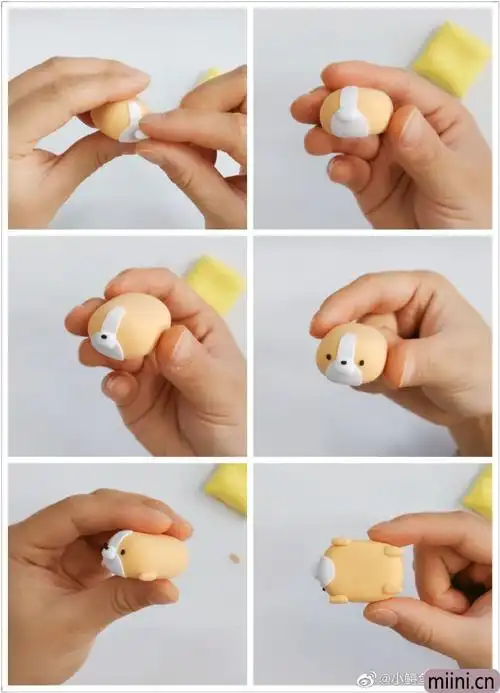可爱的小狗粘土制作步骤教程