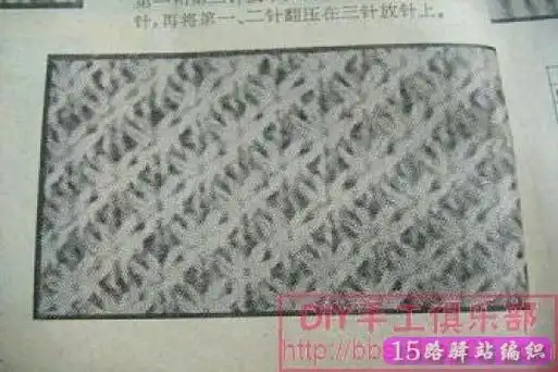 水草花的织法图解,视频,文字解说!|棒针编织图解