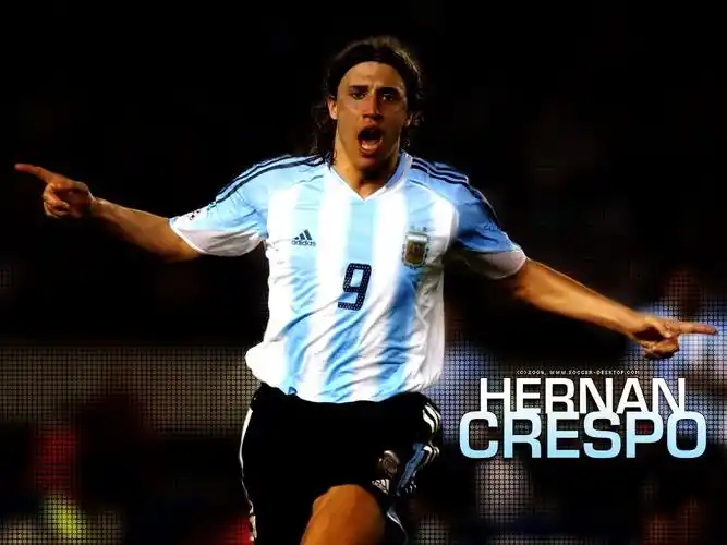 阿根廷足球运动员克雷斯波桌面壁纸