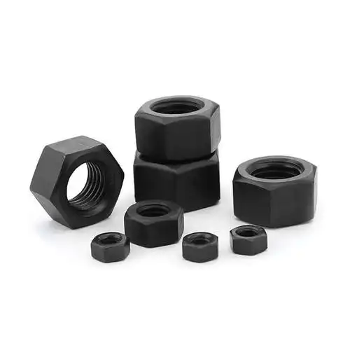 8级黑色六角螺母螺帽m2m3m4m5m6m8m10m12m16m20m30m36m45m48m60螺母